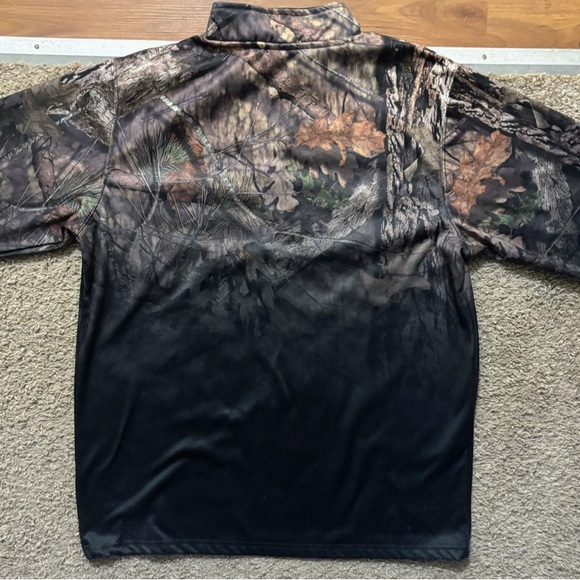 Colosseum Men’s Lg Black Mossy Oak Spartan Logo 1/4 Zip Like New - Picture 11 of 12